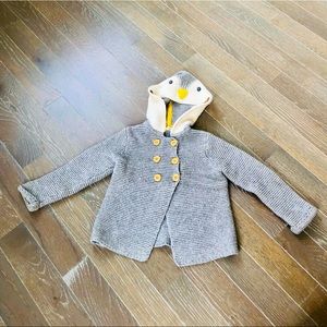 Mini Boden Penguin Cardigan Sweater. Size 2-3 Years